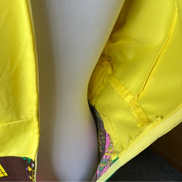 Vintage Yellow Patchwork Maxi Dress - Picture 7 of 10